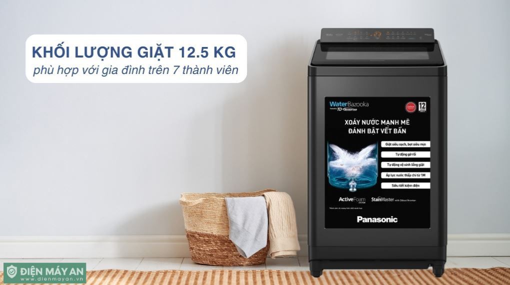 Máy giặt Panasonic Inverter 12.5 Kg NA-FD125X3BV